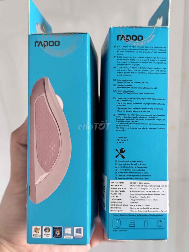 Chuột không dây Rapoo B2S Silent Hồng, Xanh. Mua bán Phụ kiện (Màn hình, Chuột...) tại Thành phố Biên Hòa Đồng Nai được đăng bởi thu hình 1