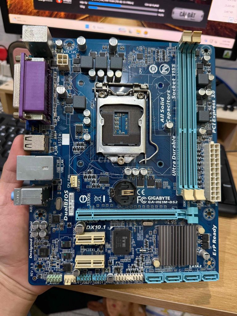 Bo mạch chủ Gigabyte H61 bán xác. Mua bán Linh kiện (RAM, Card...) tại Huyện Bình Chánh Tp Hồ Chí Minh được đăng bởi HD Energy hình 1