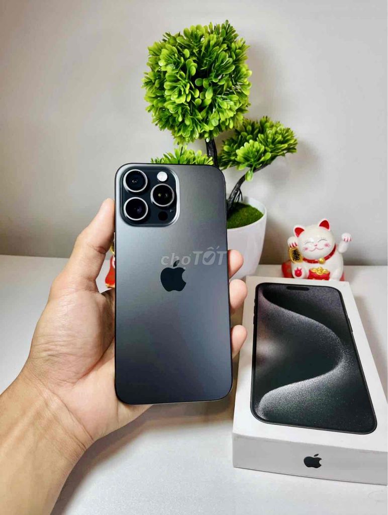 iPhone 15 Pro Max 256GB Đen FULLBOX BH APPLE 2025. Mua bán Điện thoại tại Quận 10 Tp Hồ Chí Minh được đăng bởi iStockHCM hình 1