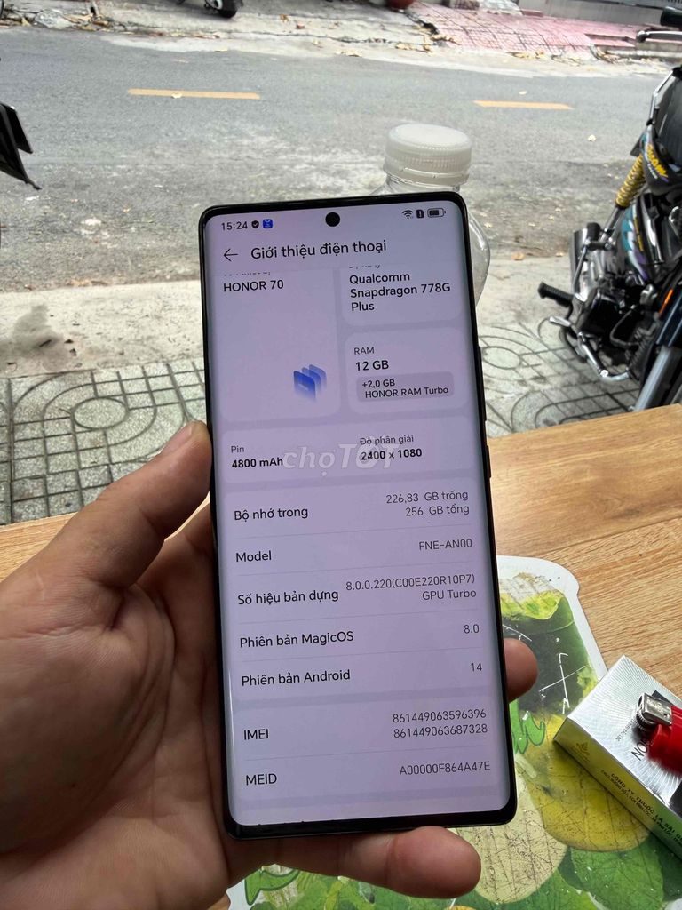 Honor 70 12GB/256GB Đen gl. Mua bán Điện thoại tại Quận Tân Phú Tp Hồ Chí Minh được đăng bởi nguyen son  hình 1