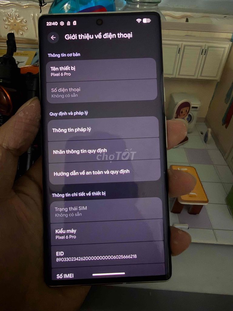 Google Pixel 6 Pro 256GB Trắng Đã sử dụng. Mua bán Điện thoại tại Quận Bình Tân Tp Hồ Chí Minh được đăng bởi Ken hình 1