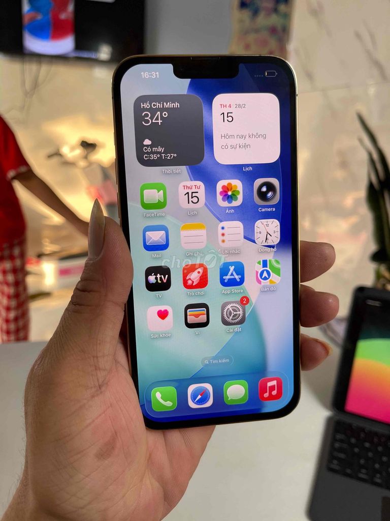 iPhone 13 Pro Max 128GB Vàng. Mua bán Điện thoại tại Thành phố Thuận An Bình Dương được đăng bởi  Phan Trung hình 1