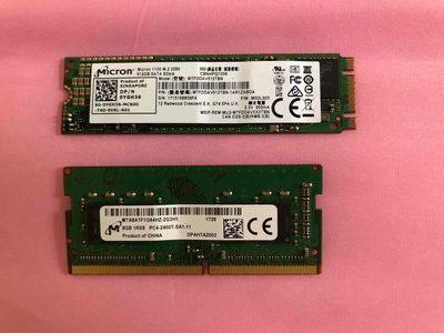 Combo SSD M2 512G và Ram 8GB DDR4 hiệu Mircon US