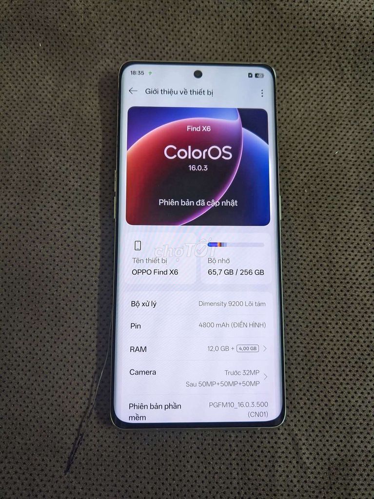 Oppo find x6. Mua bán Điện thoại tại Quận Đống Đa Hà Nội được đăng bởi Việt hình 1