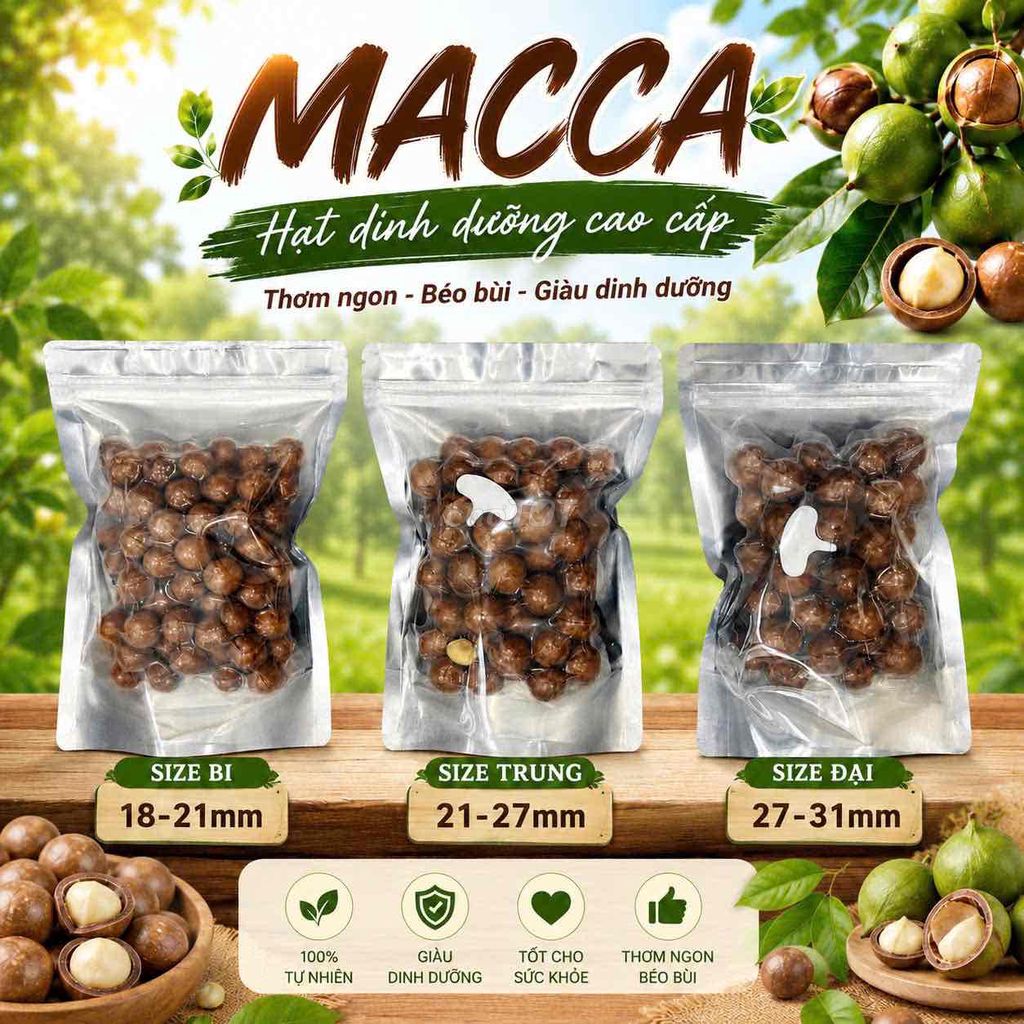 Hạt Macca Bi Thơm Ngon Béo Bùi. Mua bán Đồ ăn, thực phẩm và các loại khác tại Quận 12 Tp Hồ Chí Minh được đăng bởi Thư Kỳ hình 1