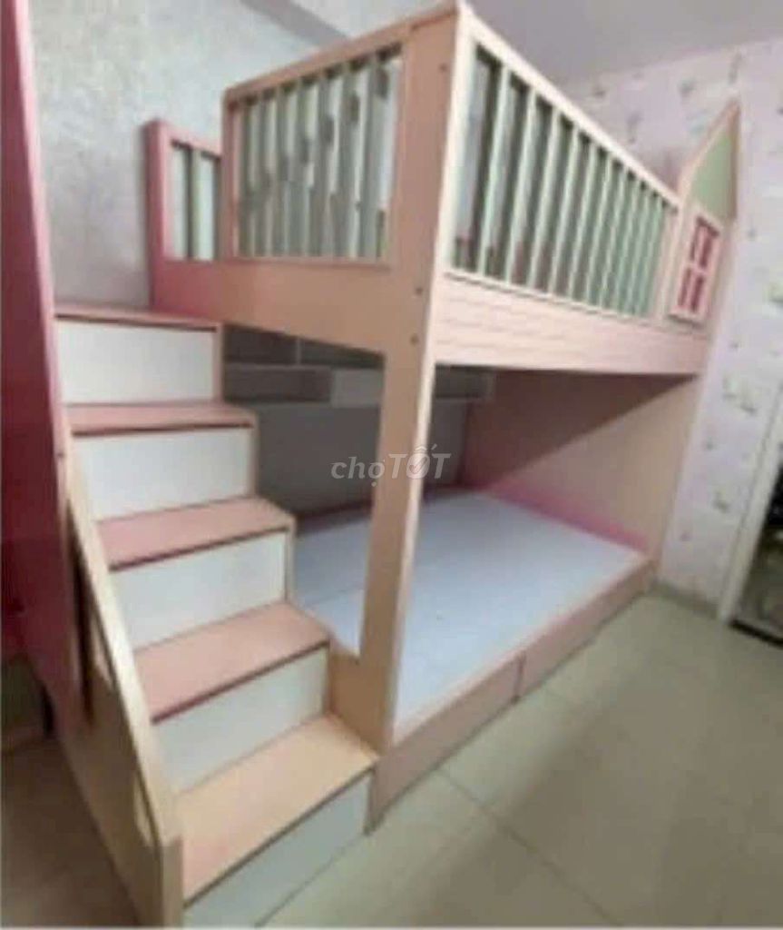 Giường tầng Gỗ 1m6x2m. Mua bán Giường, chăn ga gối nệm tại Quận Gò Vấp Tp Hồ Chí Minh được đăng bởi Dân hình 1