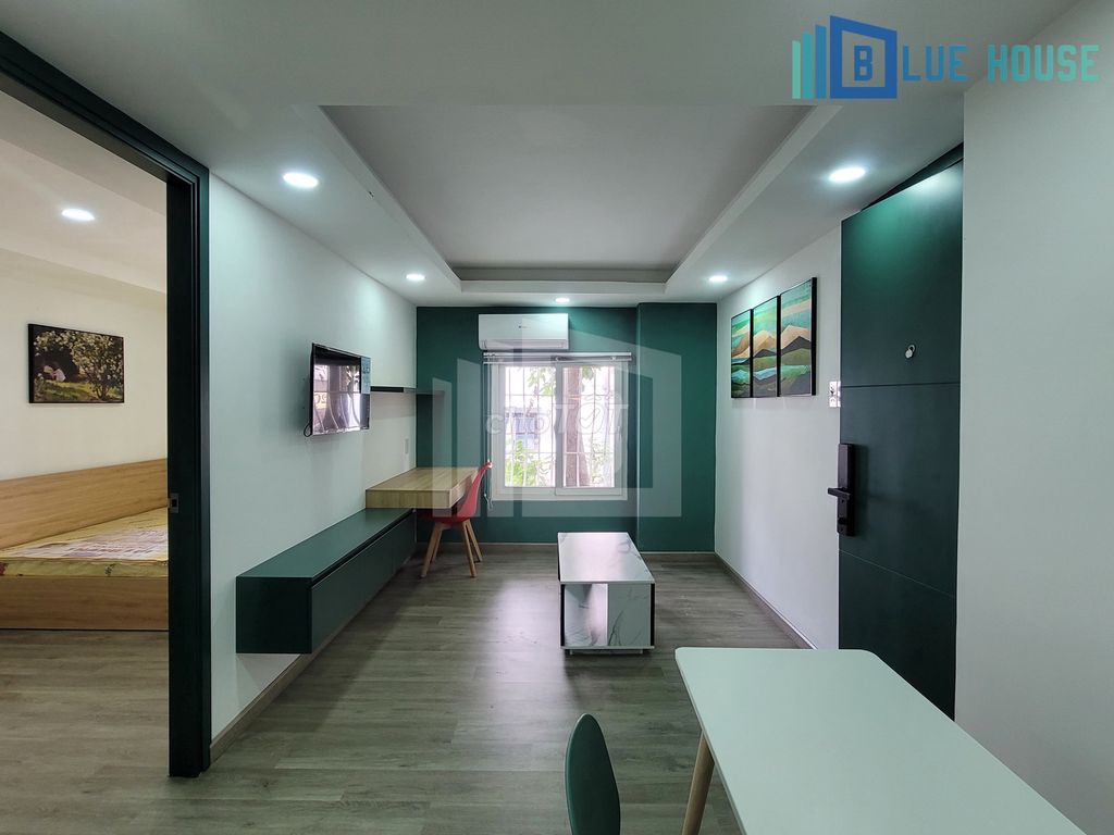 Cho thuê căn hộ 1PN 45m2, full nội thất, gần công viên Lê Thị Riêng