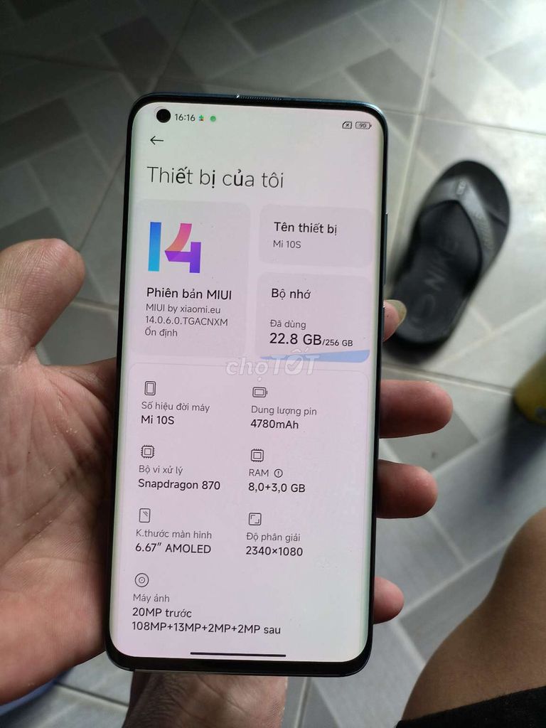 Xiaomi Mi 10s loa hay , 8-256 chíp 870