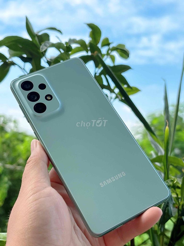 Samsung A73 5G 128GB Xanh 8GB. Mua bán Điện thoại tại Thị xã Phú Mỹ Bà Rịa - Vũng Tàu được đăng bởi THÁI SƠN MOBILE hình 1