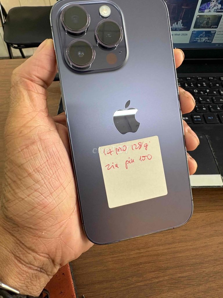 Apple iPhone 14 Pro 128GB Tím Đã qua sử dụng. Mua bán Điện thoại tại Quận Tân Phú Tp Hồ Chí Minh được đăng bởi gia phát hình 1