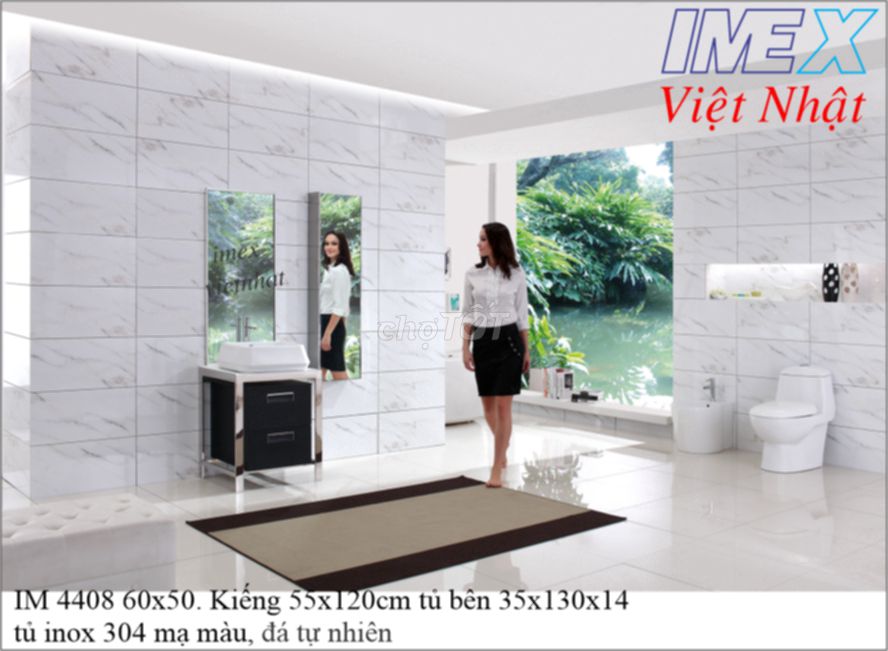 Bộ lavabo tủ inox IMEX Việt Nhật IM 4408