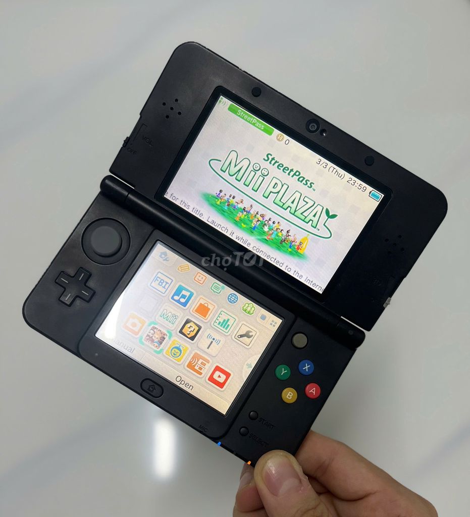 Máy game Nintendo N3DS (New 3ds) kèm sạc +thẻ 64gb