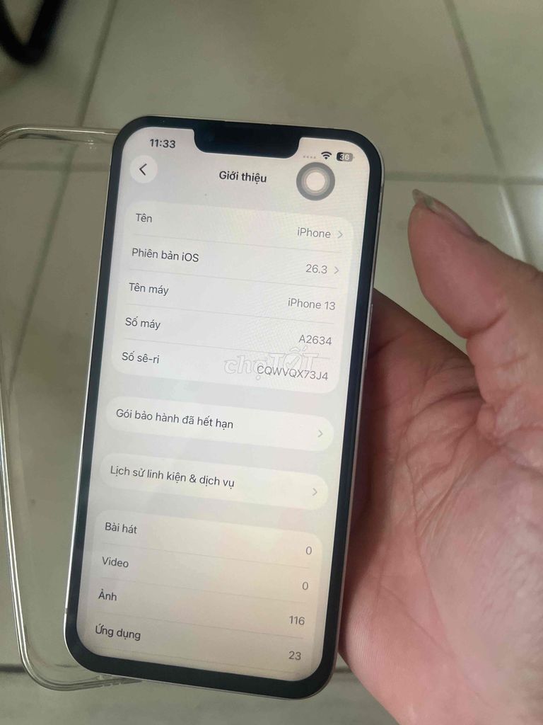 Apple iPhone 13 Trắng. Mua bán Điện thoại tại Thành phố Thủ Đức Tp Hồ Chí Minh được đăng bởi khang nguyễn hình 1