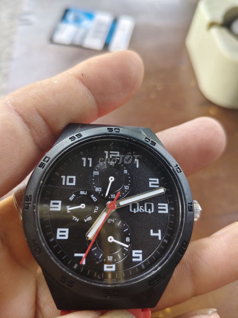 Đồng hồ đeo tay Q&Q Nam Đen 40mm. Mua bán Đồng hồ tại Quận Cẩm Lệ Đà Nẵng được đăng bởi Tôi Vẫn Là Tôi hình 1