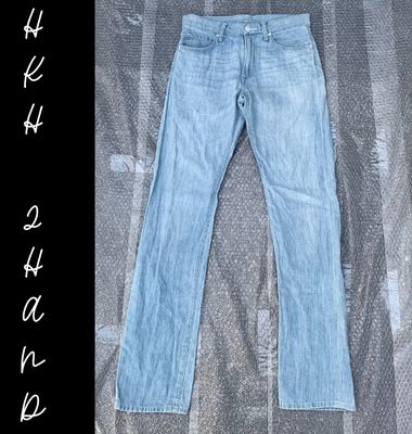 Quần jeans nam UNIQLO mềm-xanh nhạt-sz 30-FREESHIP