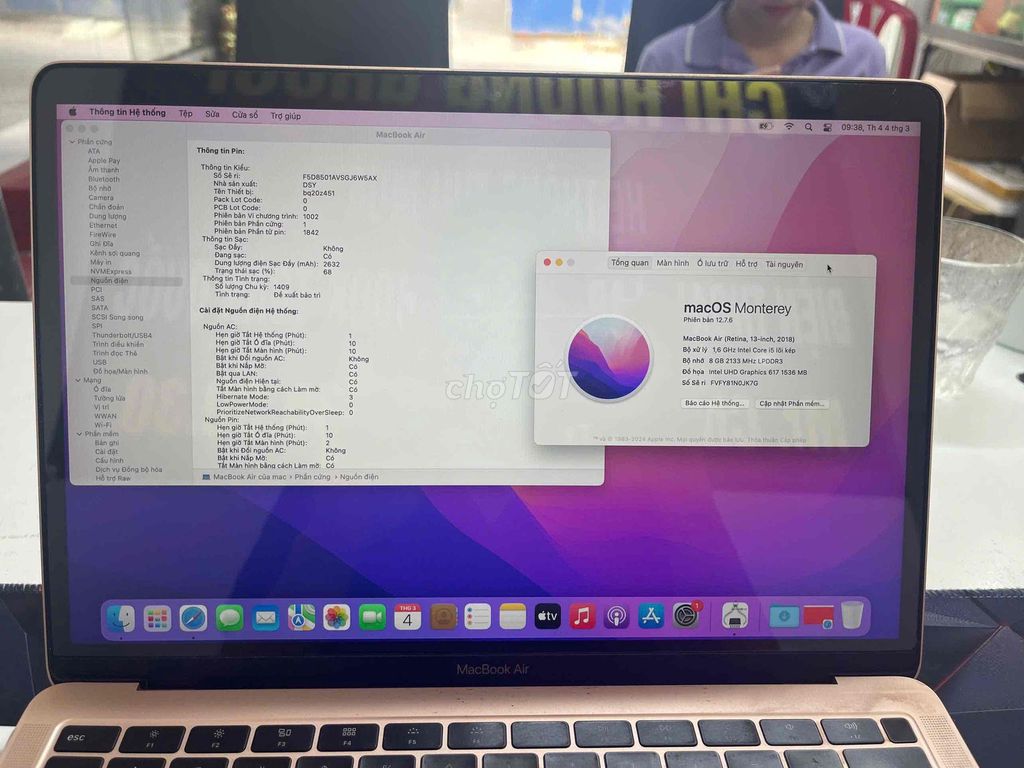 Apple MacBook Air 2018 i5 8GB/256GB. Mua bán Laptop tại Quận Gò Vấp Tp Hồ Chí Minh được đăng bởi Chí Hướng Smartphone Cs HN hình 1