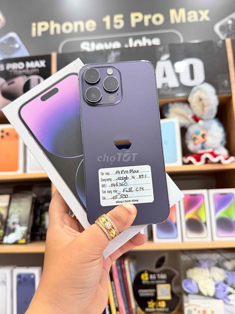 iPhone 14 Pro Max 128GB Tím P89. Mua bán Điện thoại tại Thành phố Long Xuyên An Giang được đăng bởi Bi Táo Store hình 1