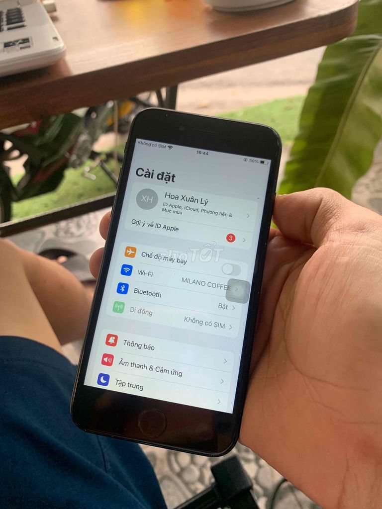 Apple iPhone 7 Đen icloud hiện. Mua bán Điện thoại tại Thị xã Bến Cát Bình Dương được đăng bởi Tèo Em hình 1