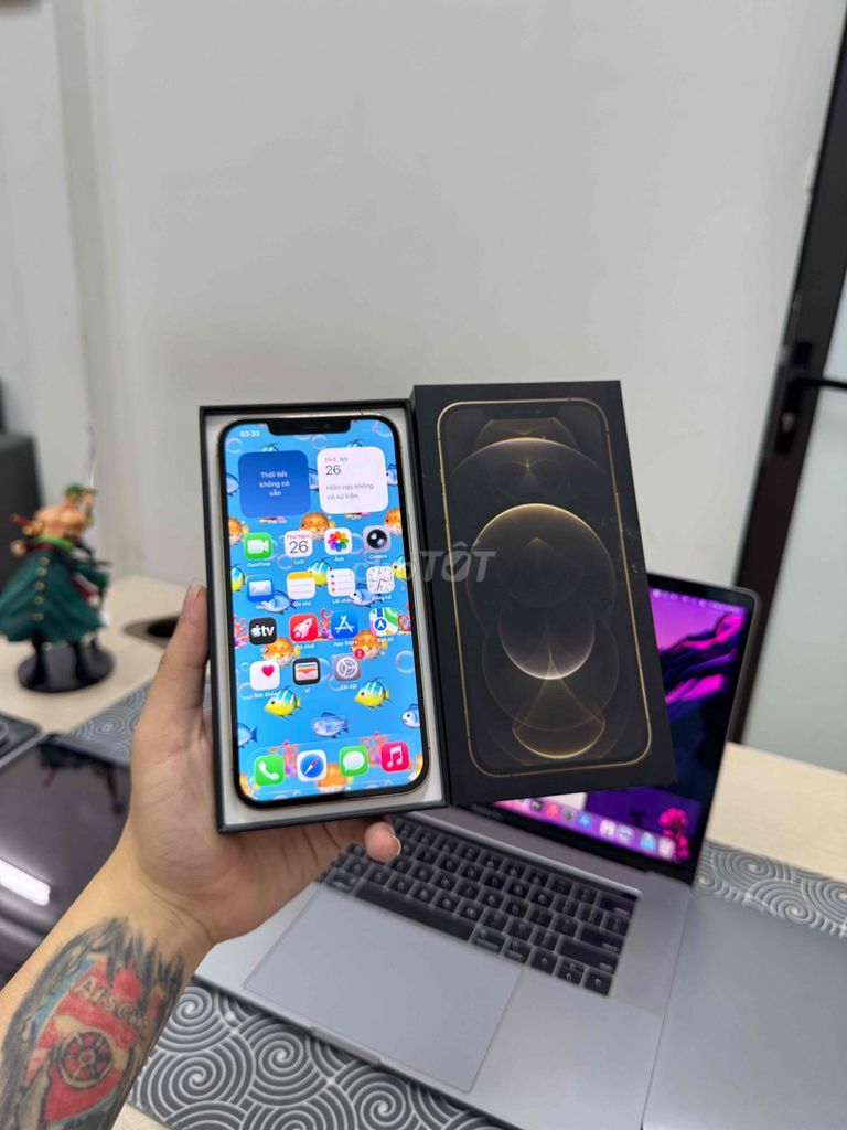 Apple iPhone 12 Pro Max 256GB QTE Full Chức Năng. Mua bán Điện thoại tại Quận Đống Đa Hà Nội được đăng bởi Trung Kiên Trả Góp Bao Nợ Xấu hình 1