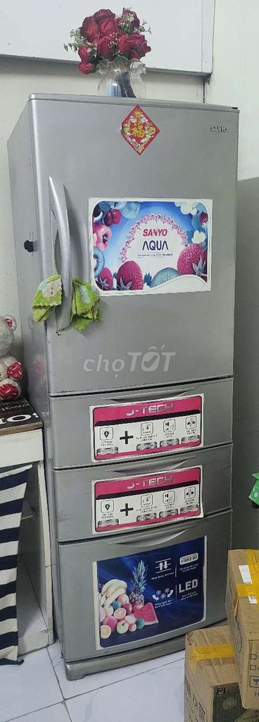 Tủ lạnh Sanyo Aqua Bạc. Mua bán Tủ lạnh tại Quận 12 Tp Hồ Chí Minh được đăng bởi thái salem hình 1