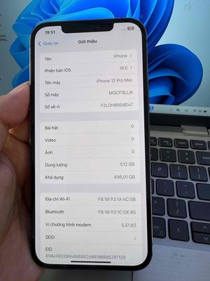 Apple iPhone 12 Pro Max 512GB Đen 88%