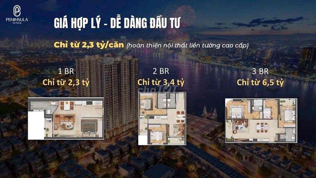 3.4 tỷ Full căn 2pn - Sông Hàn Nội Thất 5* tt24 tháng