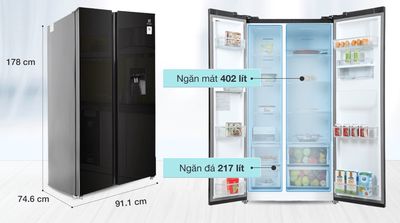 Tủ lạnh Electrolux 619 lít ESE6645A-BVN GIÁ 18TR8