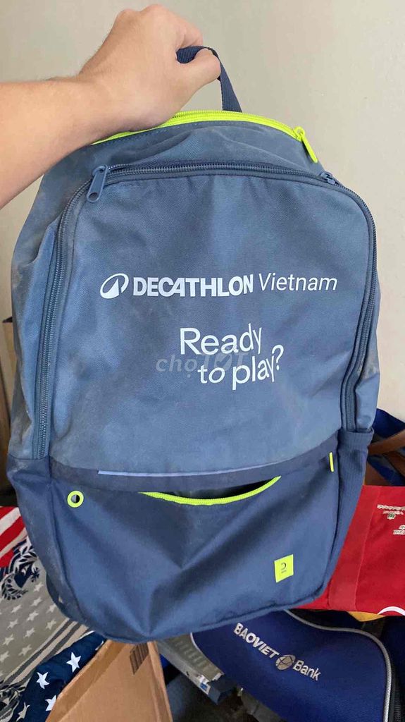 Balo Decathlon 10L Xám, Xanh. Mua bán Túi xách tại Quận Tây Hồ Hà Nội được đăng bởi Lê Bách hình 1