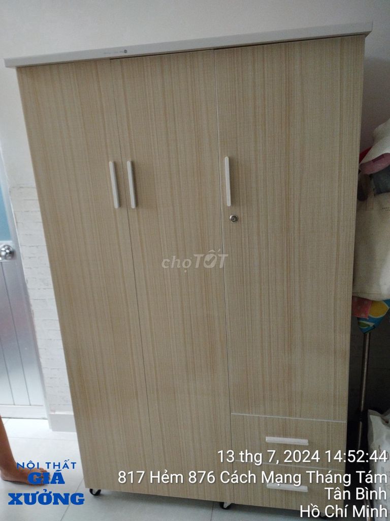 TỦ NHỰA SALE  MẪU 3 CÁNH LỚN --- BAO SHIP. Mua bán Tủ, kệ gia đình tại Quận 1 Tp Hồ Chí Minh được đăng bởi Nội Thất Giá Xưởng  hình 1