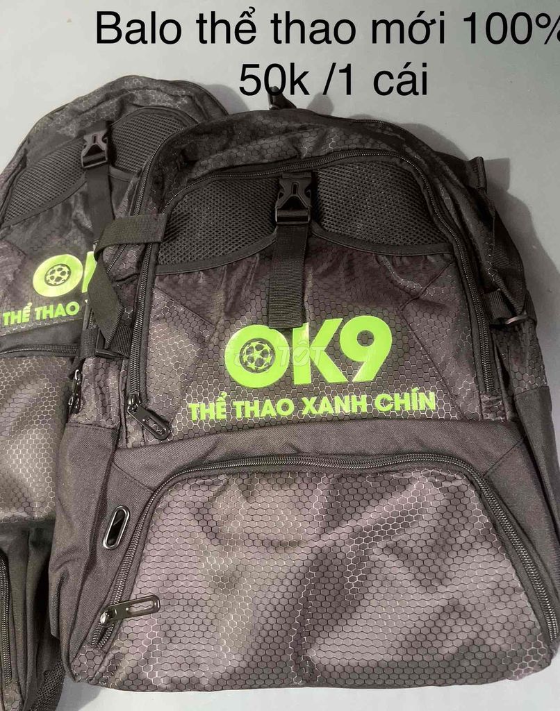 Balo thể thao Unisex Vải Đen Mới. Mua bán Túi xách tại Thành phố Châu Đốc An Giang được đăng bởi Lê Bình Cầm Đồ 2 hình 1