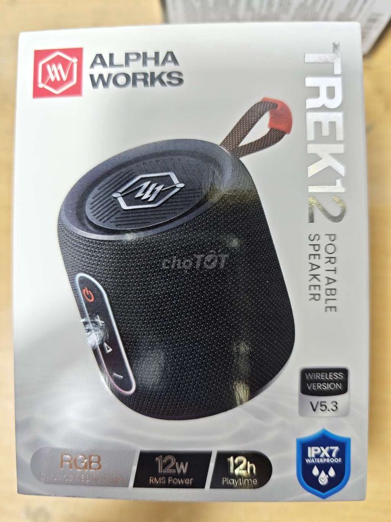 Loa di động Alpha Works TREK12 Đen. Mua bán Tivi, Âm thanh tại Quận Bình Tân Tp Hồ Chí Minh được đăng bởi Hoàng Thùy hình 1