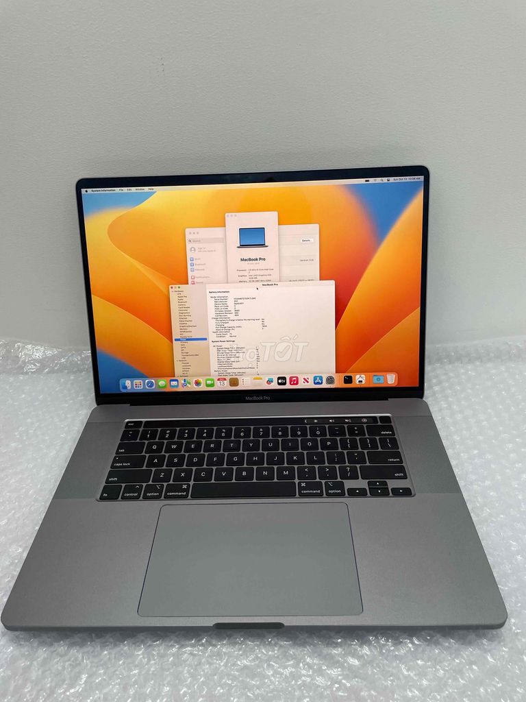 Macbook Pro 2019 16 inch i7 Ram 16gb Ssd 512gb