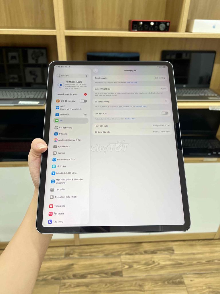 Apple iPad Air 6 (M2) 13 inch 256GB. Mua bán Máy tính bảng tại Quận Gò Vấp Tp Hồ Chí Minh được đăng bởi Quang Minh Mobile  hình 1