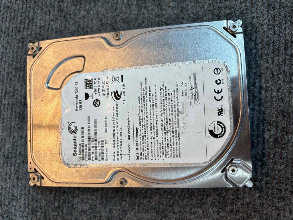 ✅Ổ cứng PC HDD 320GB Seagate sk tốt