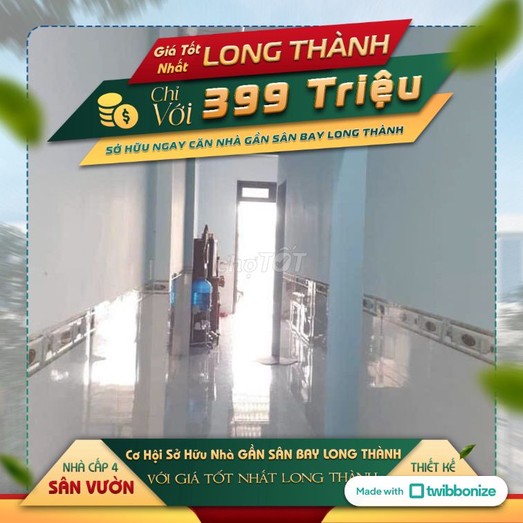 Chỉ cần 399 tr sở hữu nhà sổ riêng gần KCN Lộc An - Long Thành