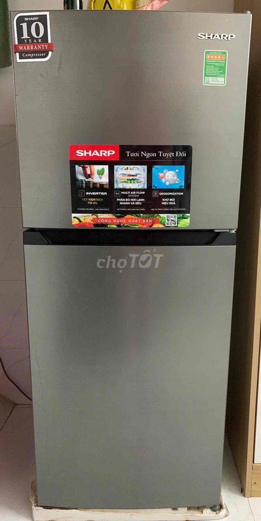 Tủ lạnh Sharp Inverter 181 lít Xám. Mua bán Tủ lạnh tại Quận Tân Phú Tp Hồ Chí Minh được đăng bởi Lực hình 1