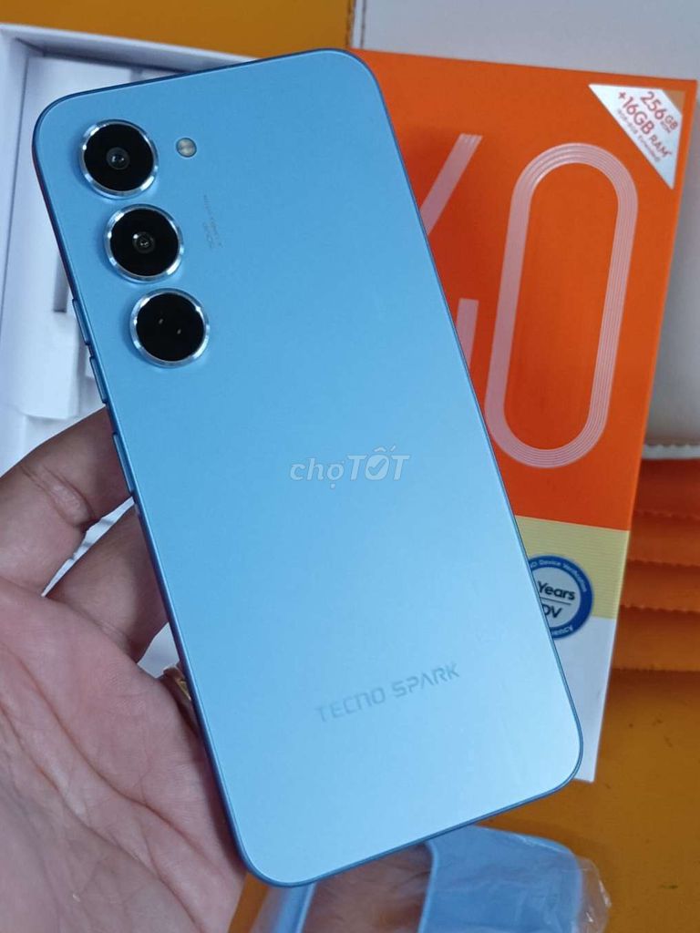 Tecno Spark 40 Pro 256GB Xanh mới kích 1/5 GL. Mua bán Điện thoại tại Quận 4 Tp Hồ Chí Minh được đăng bởi Minh Trần hình 1