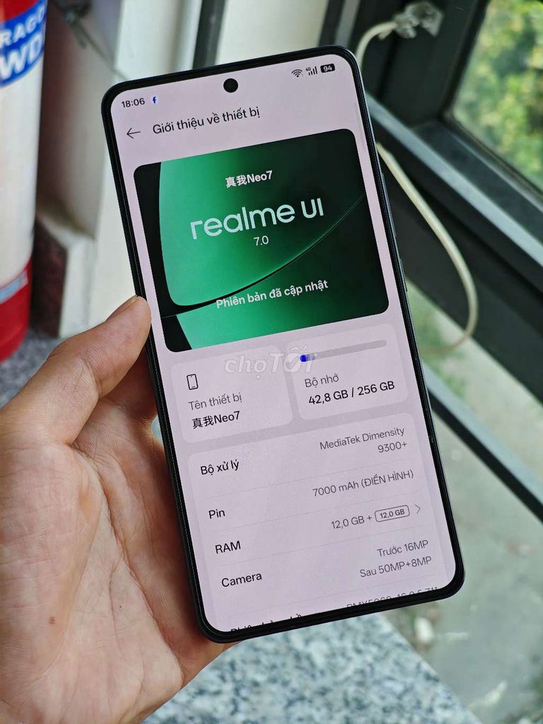 Realme Neo 7 256GB Đen. Mua bán Điện thoại tại Quận Bắc Từ Liêm Hà Nội được đăng bởi Người Việt Củ Tây hình 1