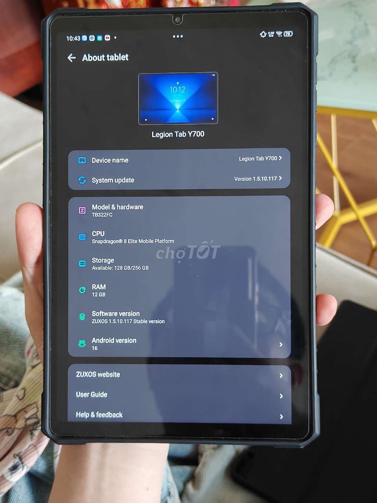 Lenovo Legion Y700 GEN4 8.8 inch 12GB/256GB. Mua bán Máy tính bảng tại Thị xã Tân Uyên Bình Dương được đăng bởi Bố bé Shin hình 1