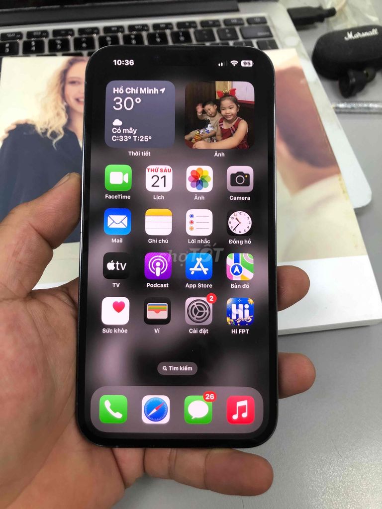 Bán iphone 13 Promax 128G, mới 99%, zin 100%