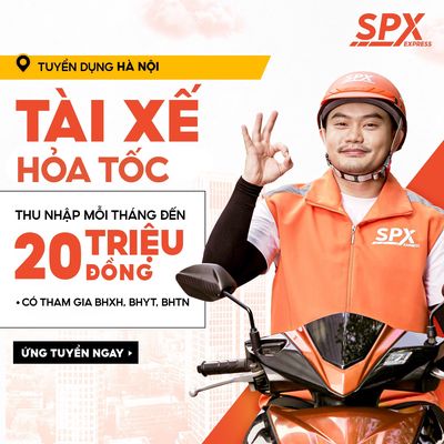 [SPX] Tuyển 30++ SHIP HỎA TỐC ở HÀ NỘI ca 13h-21h