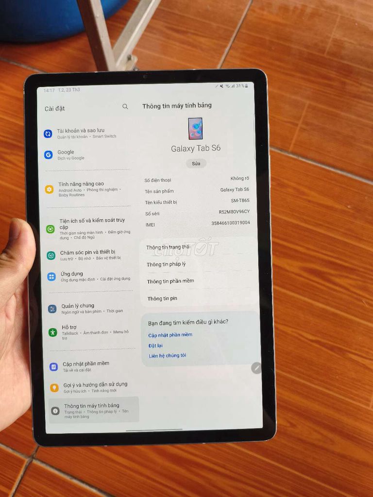 Samsung Galaxy Tab S6 xanh. Mua bán Máy tính bảng tại Quận Bắc Từ Liêm Hà Nội được đăng bởi nguyen van lam hình 1