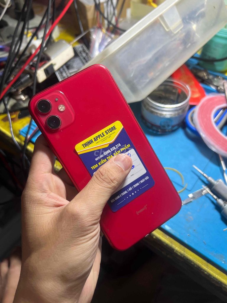 Apple iPhone 11 64GB Đỏ Đã sử dụng. Mua bán Điện thoại tại Huyện Châu Đức Bà Rịa - Vũng Tàu được đăng bởi võ văn thịnh hình 1