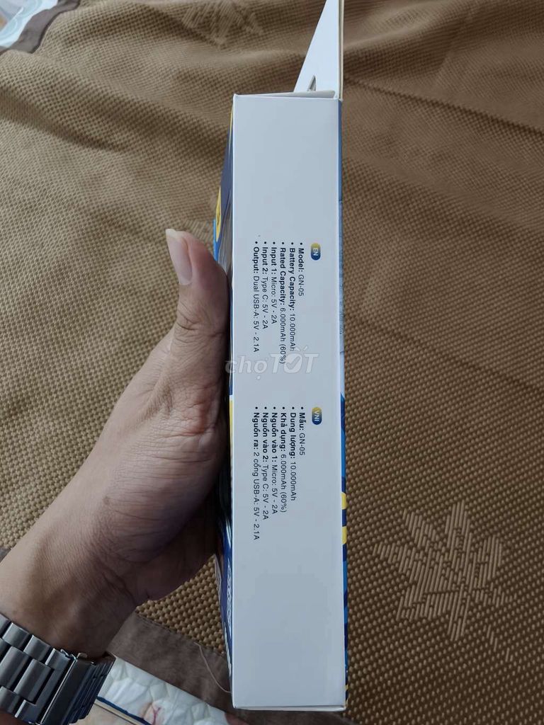 Sạc dự phòng AVA+ GN-05 Đen Mới. Mua bán Phụ kiện (Màn hình, Chuột...) tại Quận Lê Chân Hải Phòng được đăng bởi Thắng hình 1