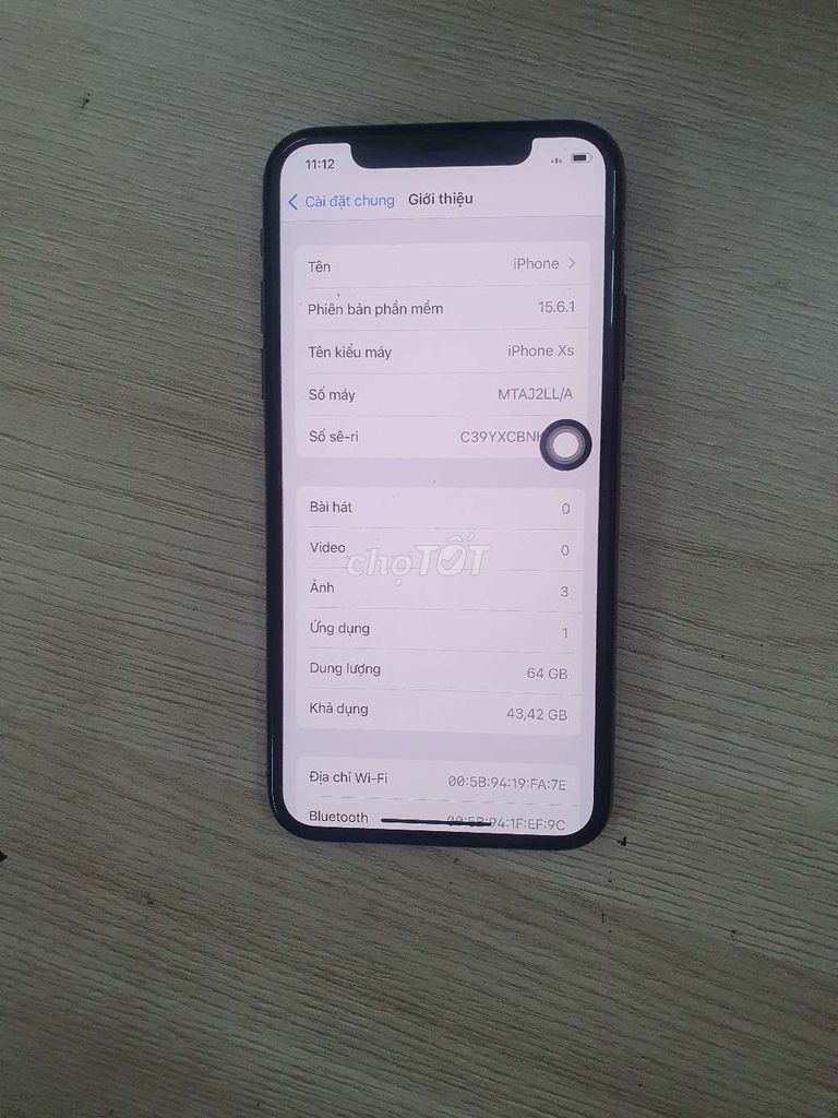 Iphone xs đẹp zin tất cả. Mua bán Điện thoại tại Quận Bình Thạnh Tp Hồ Chí Minh được đăng bởi Ngọc Như Quang hình 1