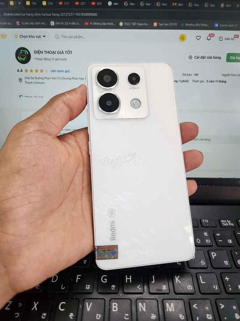 Xiaomi Redmi Note 13 Pro 5G 12GB/256GB Zin Đẹp. Mua bán Điện thoại tại Quận Bình Thạnh Tp Hồ Chí Minh được đăng bởi Dân Mobile hình 1