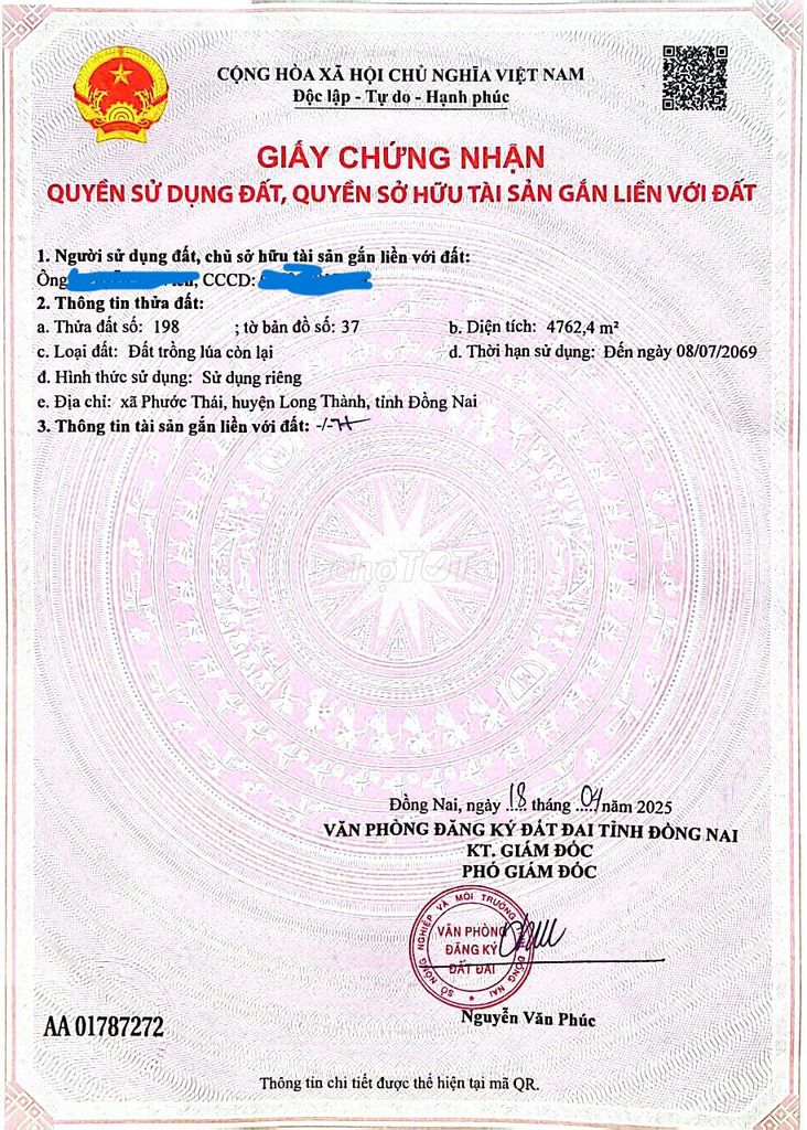 LÔ ĐẤT ĐẸP 4.762m2