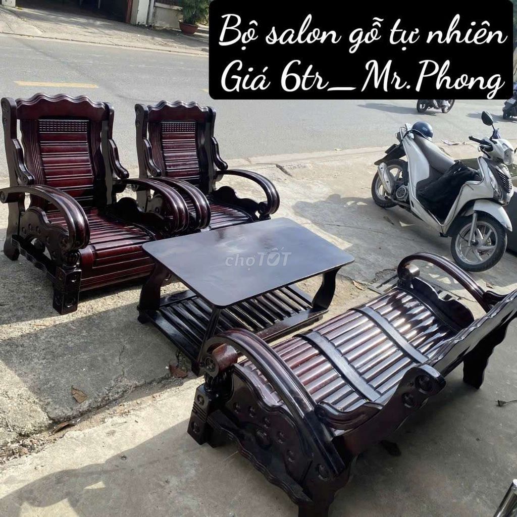 Thanh lý salon gỗ tay 10 giá 6tr tphcm