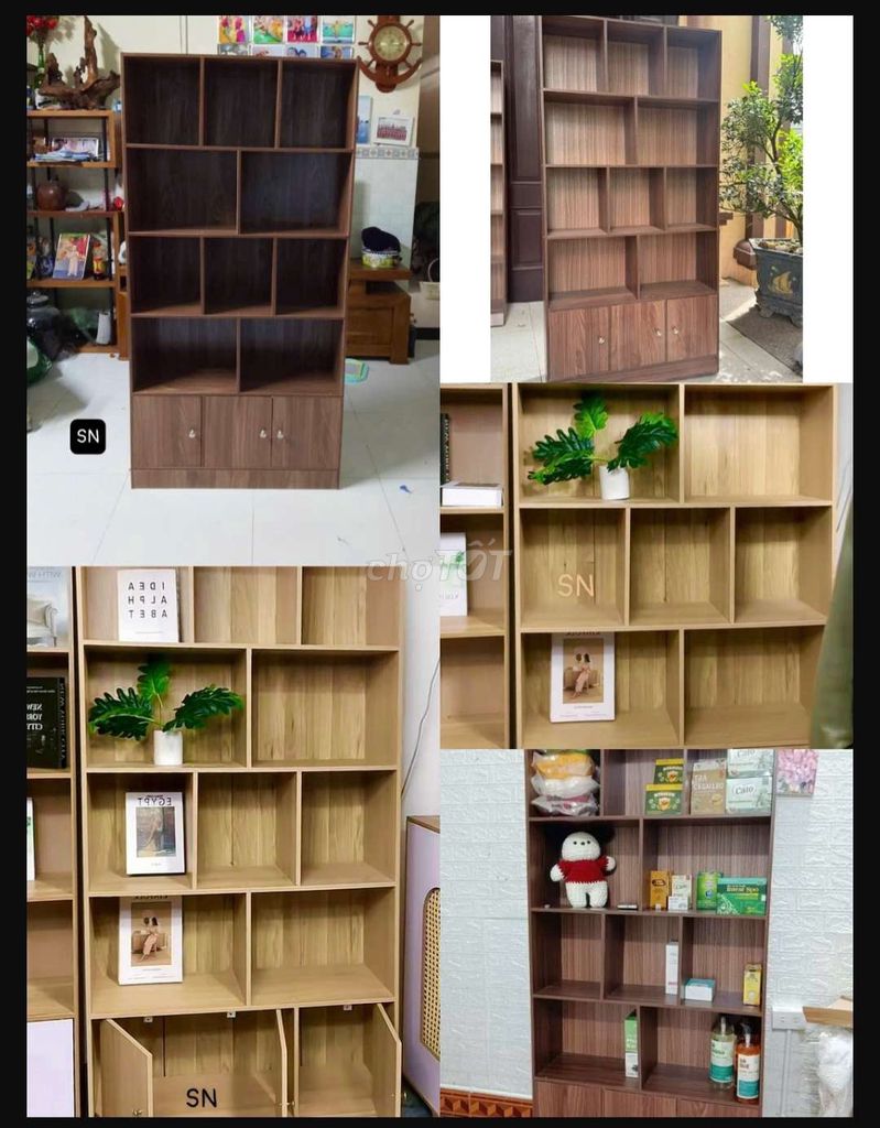 Kệ sách 5tầng có tủ cao mét6. Mua bán Tủ, kệ gia đình tại Quận Thanh Khê Đà Nẵng được đăng bởi Gia Dụng Thủy Lê hình 1