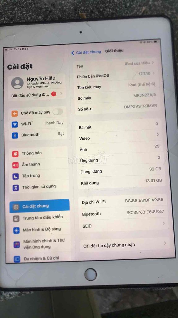 Apple iPad (thế hệ 6) 32GB Vàng hồng. Mua bán Máy tính bảng tại Huyện Chợ Gạo Tiền Giang được đăng bởi Bình Phục Nhứt hình 1